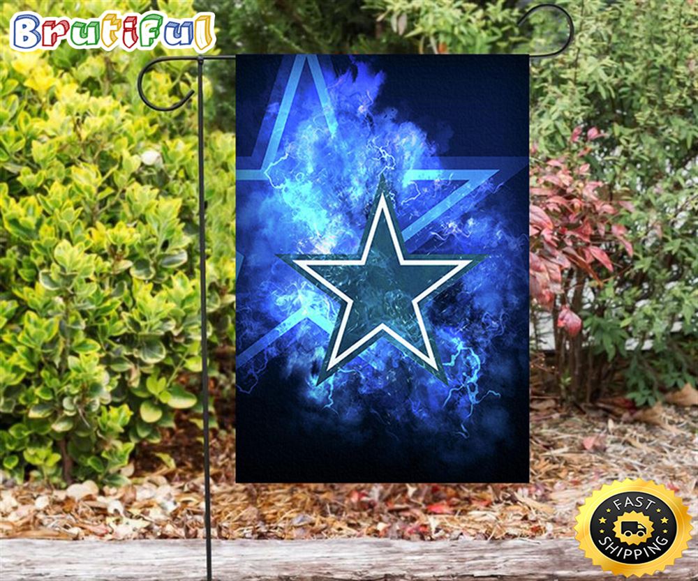 Nfl Garden Flags Dallas Cowboys Star Lighting Thunder Double Sided Printing Garden Flag Cowboys Garden Flags 1 vwjco6