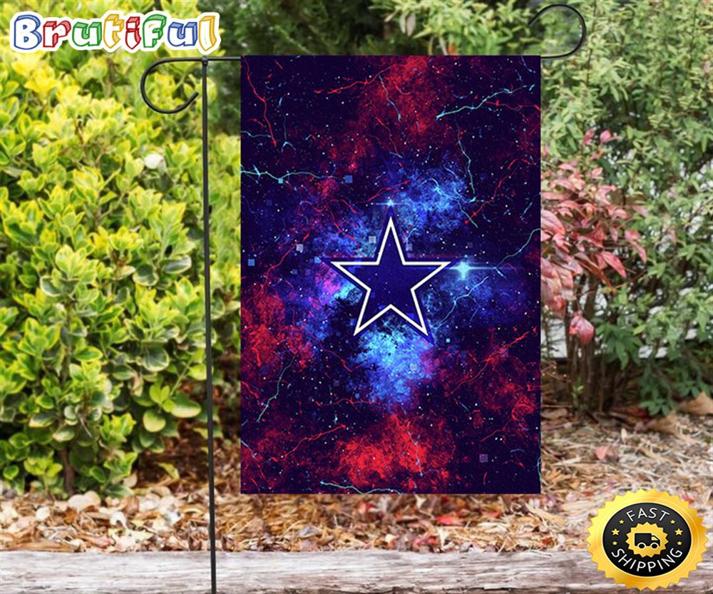 Nfl Garden Flags Dallas Cowboys Star Red Blue Thunder Double Sided Printing Garden Flag Cowboys Garden Flags 1 uc3a9f