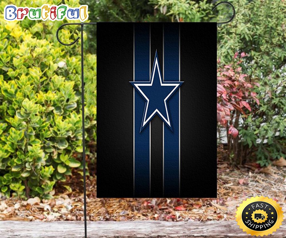 Nfl Garden Flags Dallas Cowboys Star Striped Black Double Sided Printing Garden Flag Cowboys Garden Flags 1 akyrpc