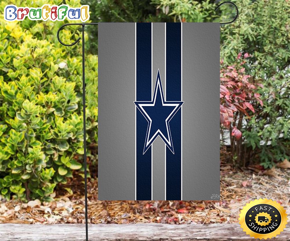 Nfl Garden Flags Dallas Cowboys Star Striped Gray Double Sided Printing Garden Flag Cowboys Garden Flags 1 zwsklg