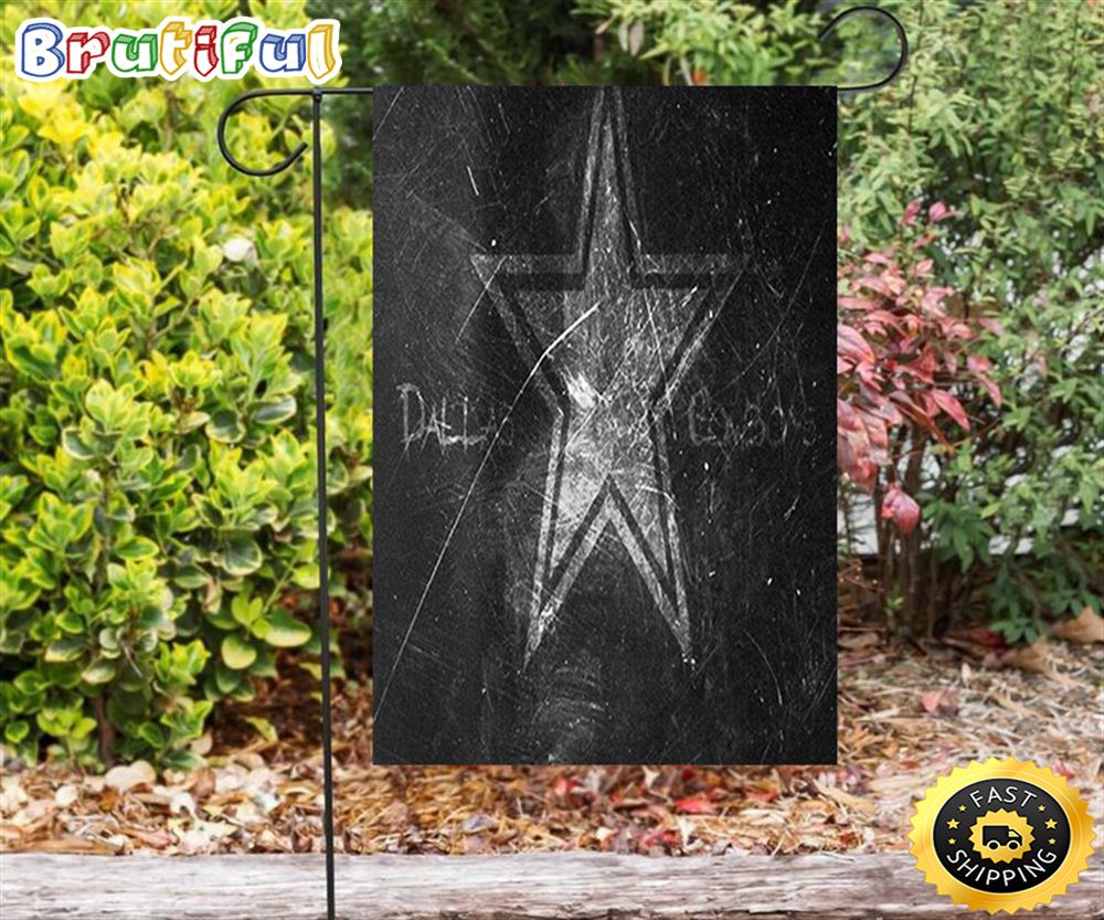 Nfl Garden Flags Dallas Cowboys Vintage Star Gray Double Sided Printing Garden Flag Cowboys Garden Flags 1 myzmzr