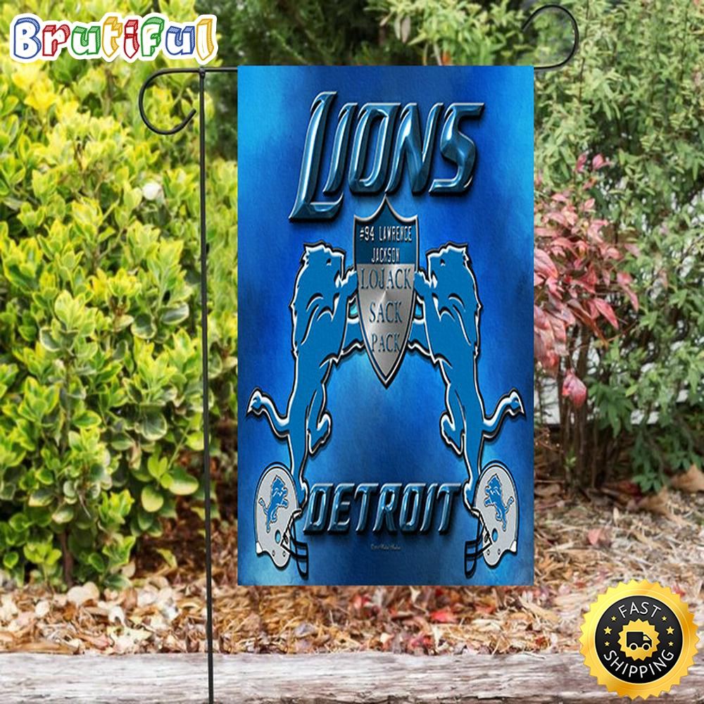 Nfl Garden Flags Detroit Lions Emblem 94 Lawrence Jackson Double Sided Printing Garden Flag Detroit Lions Garden Flag 1 y22xfe