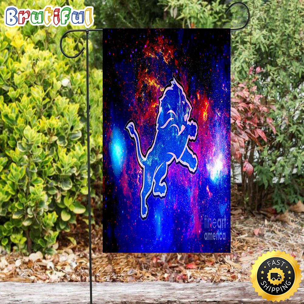 Nfl Garden Flags Detroit Lions Emblem Galaxy Double Sided Printing Garden Flag Detroit Lions Garden Flag 1 opndfj
