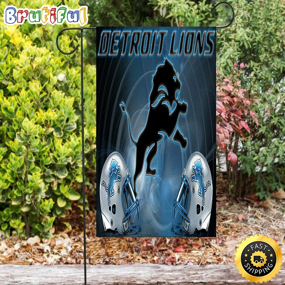 Nfl Garden Flags Detroit Lions Emblem Helmet Double Sided Printing Garden Flag Detroit Lions Garden Flag 1 pzxyp1