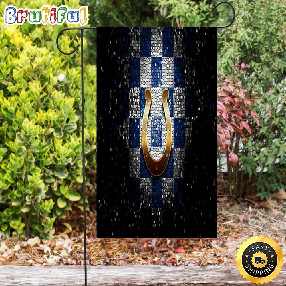Nfl Garden Flags Indianapolis Colts Golden Glass Double Sided Printing Garden Flag Colts Garden Flag 1 usow0y