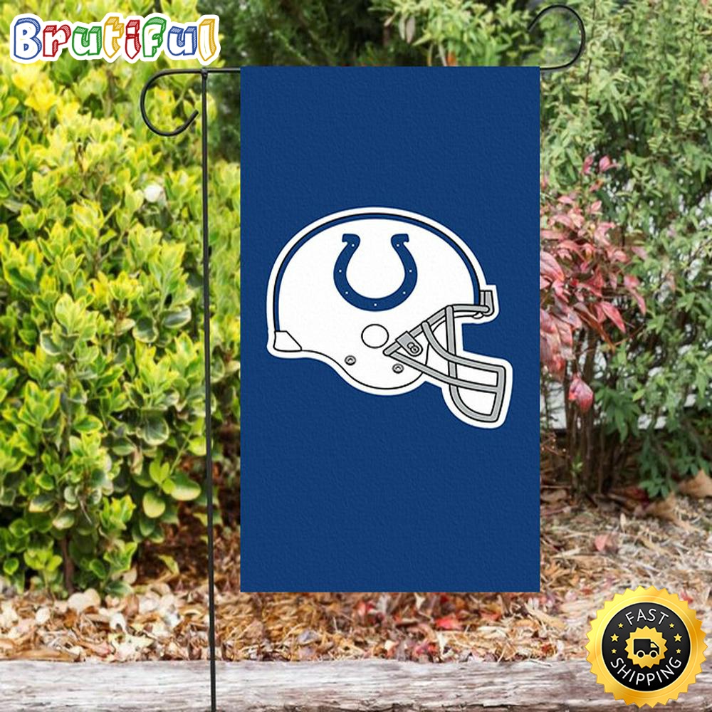Nfl Garden Flags Indianapolis Colts Helmet Blue Double Sided Printing Garden Flag Colts Garden Flag 1 bgnv3h