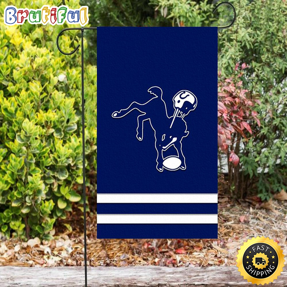 Nfl Garden Flags Indianapolis Colts Horse Helmet Navy Double Sided Printing Garden Flag Colts Garden Flag 1 twjt2j