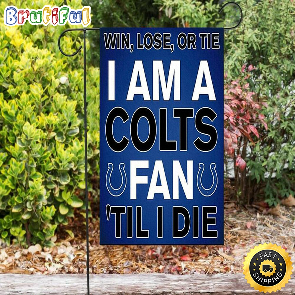 Nfl Garden Flags Indianapolis Colts I Am A Colts Fan Double Sided Printing Garden Flag Colts Garden Flag 1 emly8u