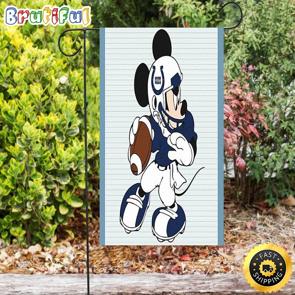 Nfl Garden Flags Indianapolis Colts Mickey Playing Double Sided Printing Garden Flag Colts Garden Flag 1 c4nlrd