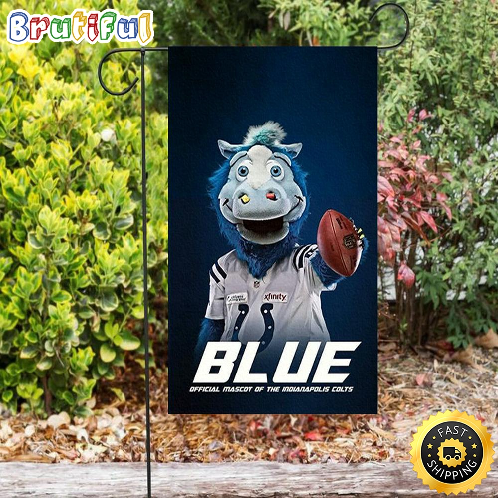 Nfl Garden Flags Indianapolis Colts Official Mascot Double Sided Printing Garden Flag Colts Garden Flag 1 nt2ebu