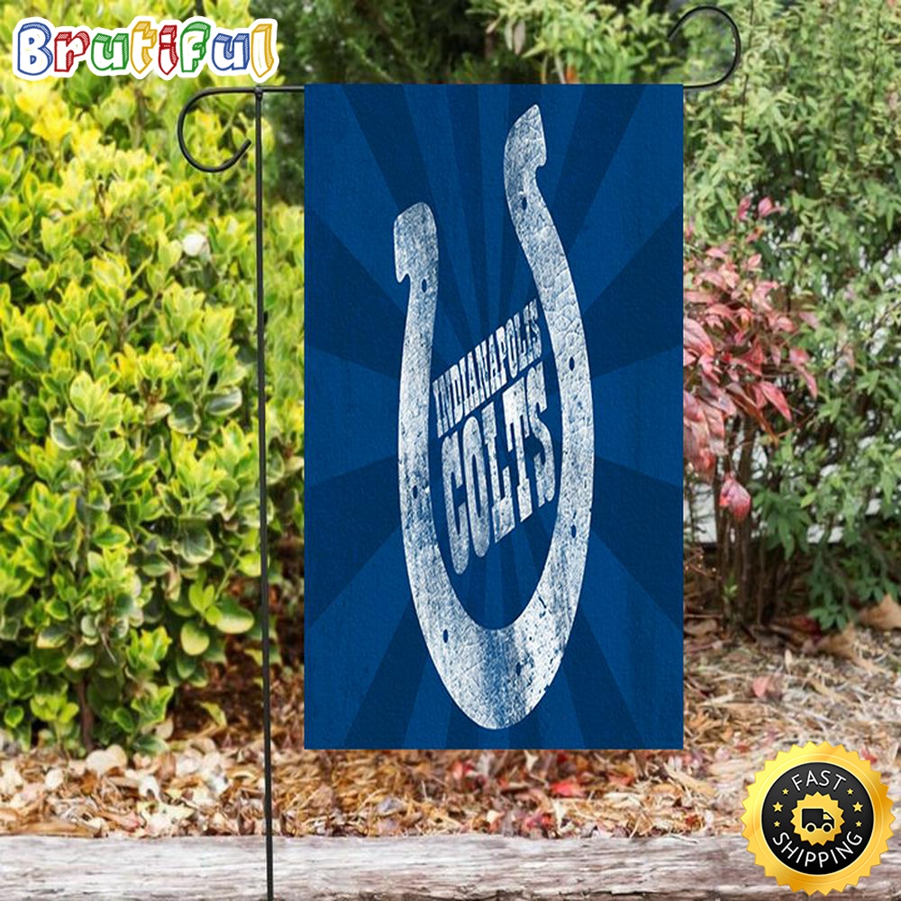 Nfl Garden Flags Indianapolis Colts Old Horseshoe White Double Sided Printing Garden Flag Colts Garden Flag 1 fwbqmq