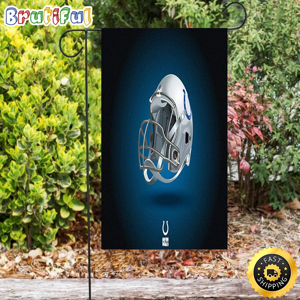 Nfl Garden Flags Indianapolis Colts Shining Helmet Double Sided Printing Garden Flag Colts Garden Flag 1 djxfvs