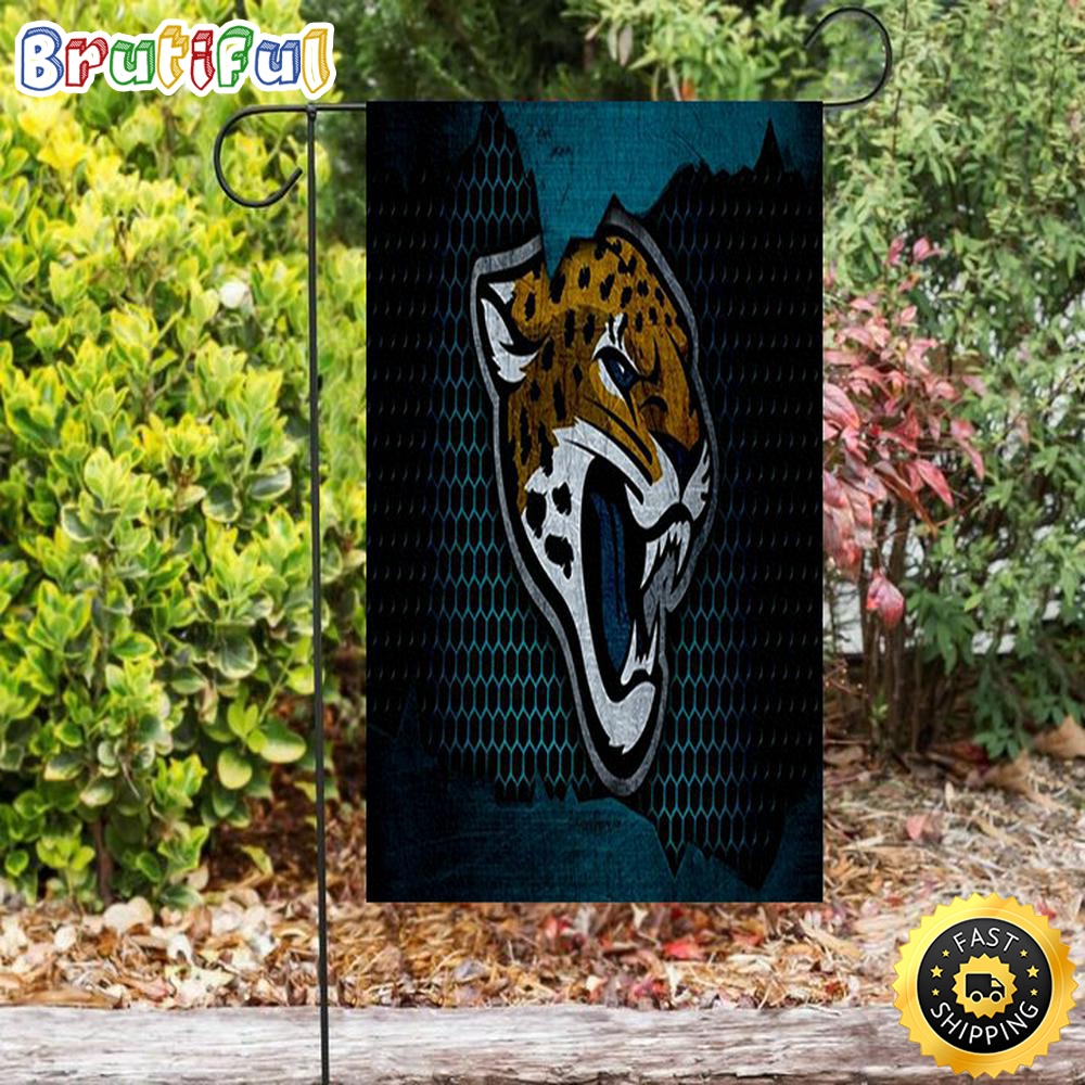 Nfl Garden Flags Jacksonville Jaguars Emblem Metal Double Sided Printing Garden Flag Jaguars Garden Flag 1 ieo2yx