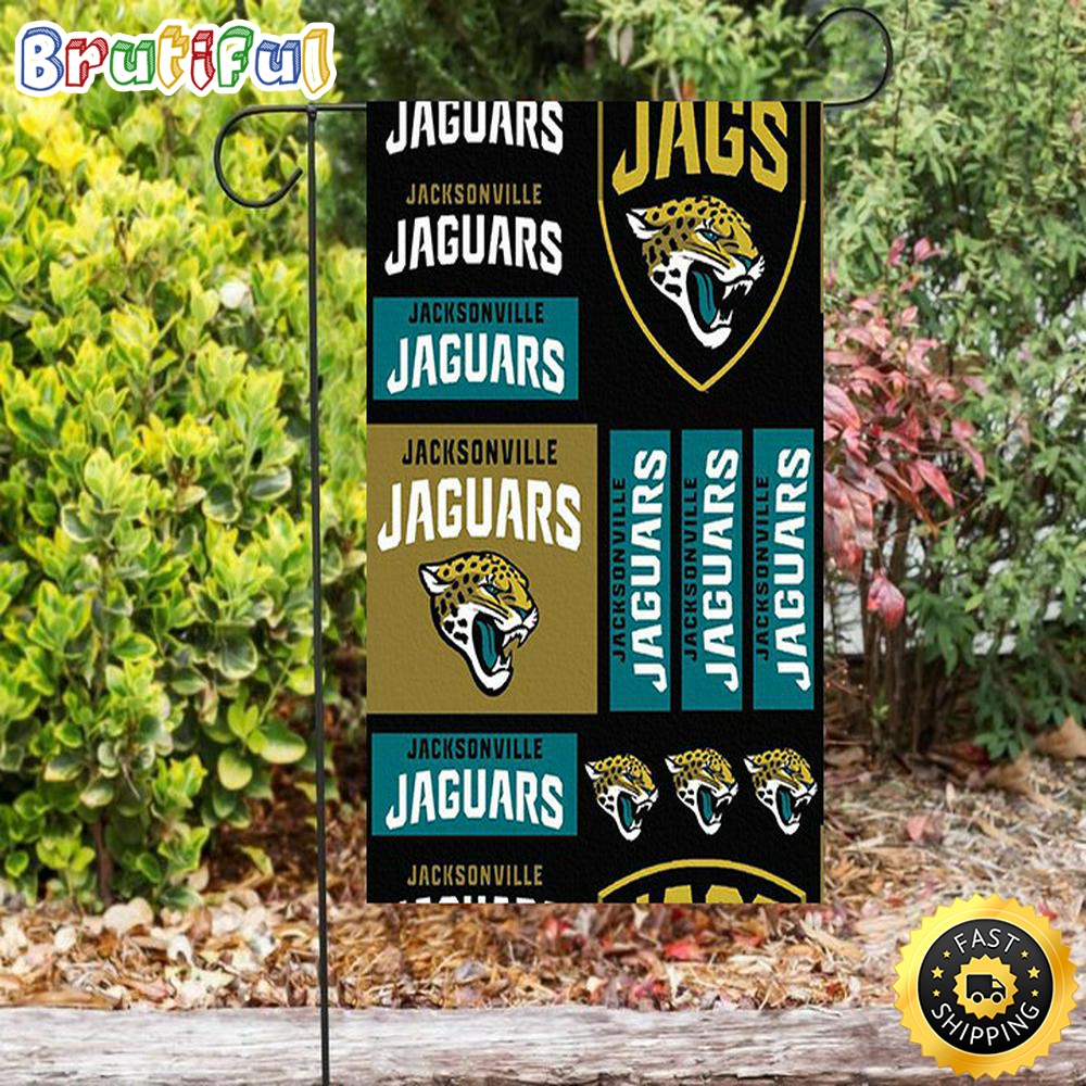 Nfl Garden Flags Jacksonville Jaguars Emblem v11 Double Sided Printing Garden Flag Jaguars Garden Flag 1 xttgbb