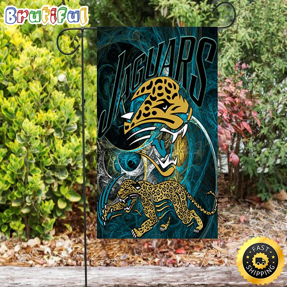Nfl Garden Flags Jacksonville Jaguars Emblem v3 Double Sided Printing Garden Flag Jaguars Garden Flag 1 mupv3t