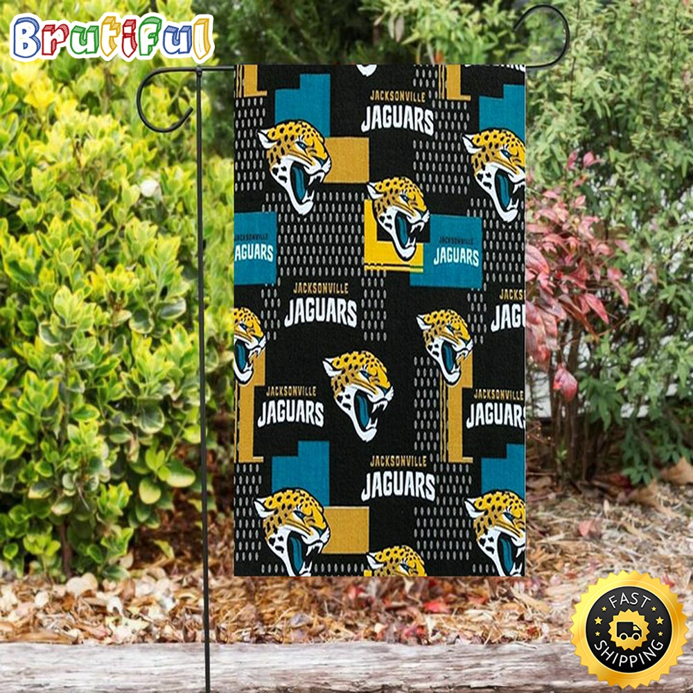 Nfl Garden Flags Jacksonville Jaguars Emblem v9 Double Sided Printing Garden Flag Jaguars Garden Flag 1 rhgceo