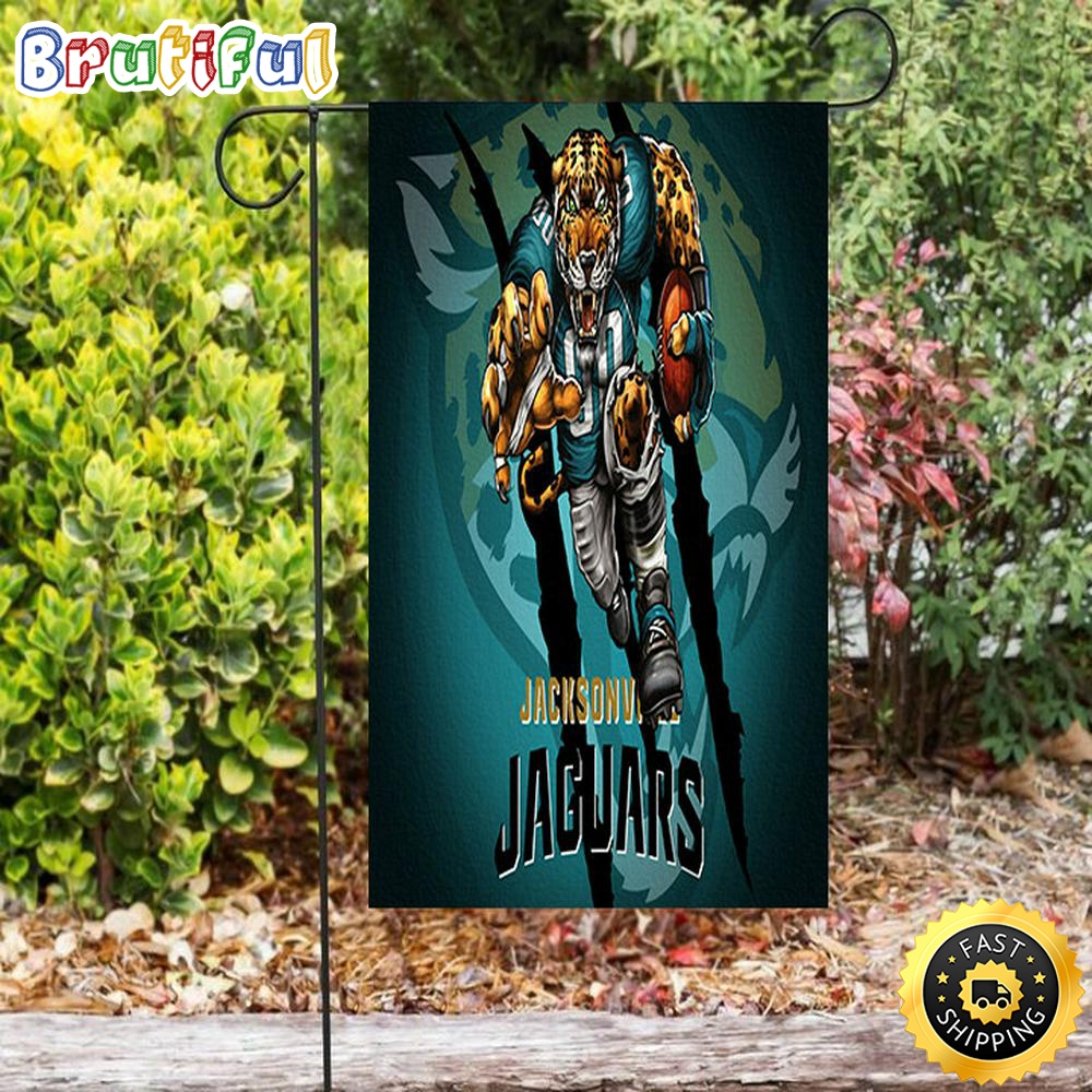 Nfl Garden Flags Jacksonville Jaguars Mascot Double Sided Printing Garden Flag Jaguars Garden Flag 1 tbibm2
