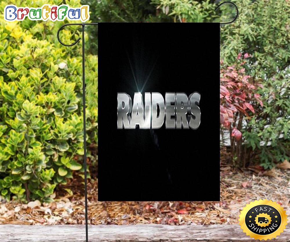 Nfl Garden Flags Las Vegas Raiders Art Text Double Sided Printing Garden Flag Raiders Garden Flags 1 cjopie