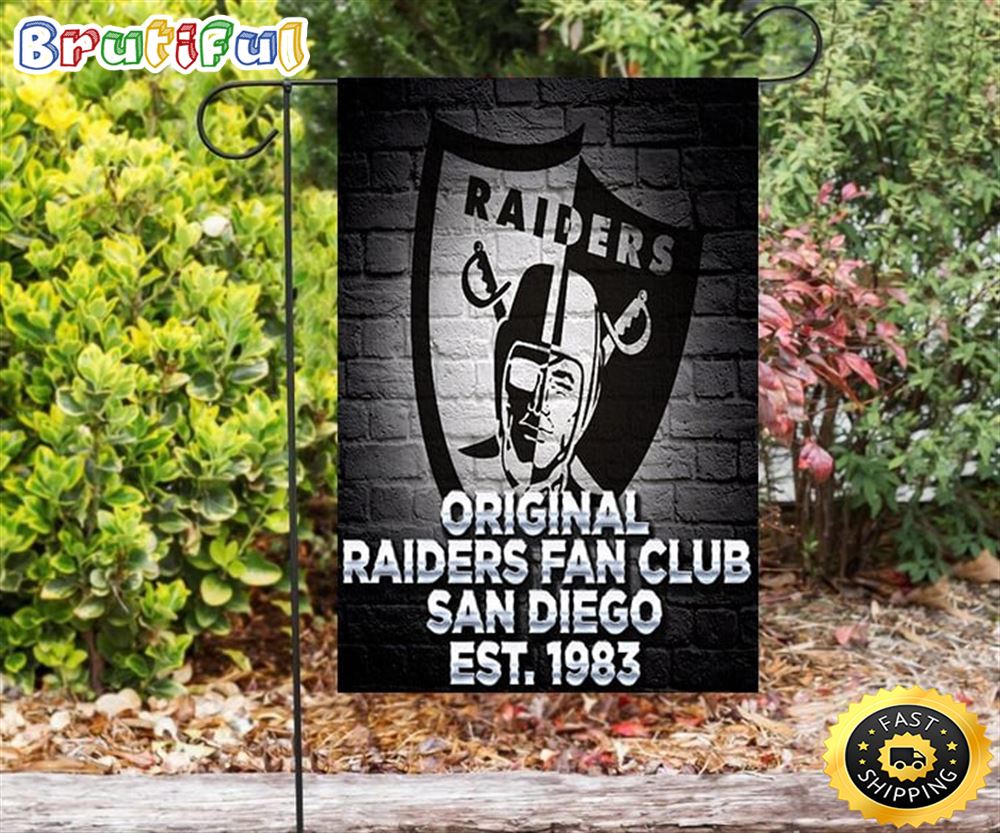 Nfl Garden Flags Las Vegas Raiders Fan Est 1983 Double Sided Printing Garden Flag Raiders Garden Flags 1 yrtu1b