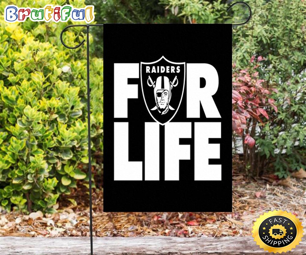 Nfl Garden Flags Las Vegas Raiders For Life Double Sided Printing Garden Flag Raiders Garden Flags 1 d4ev9v