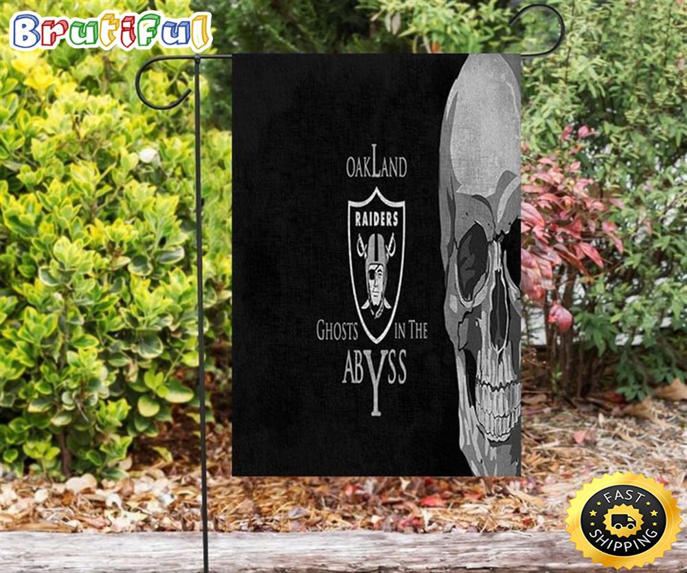 Nfl Garden Flags Las Vegas Raiders Ghosts In The Abyss Double Sided Printing Garden Flag Raiders Garden Flags 1 e2sord