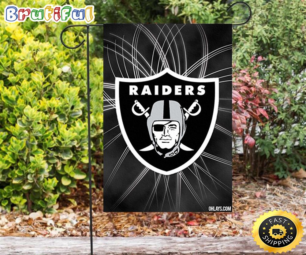 Nfl Garden Flags Las Vegas Raiders Logo Art14 Double Sided Printing Garden Flag Raiders Garden Flags 1 x7x6ma