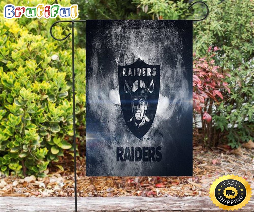 Nfl Garden Flags Las Vegas Raiders Logo Art22 Double Sided Printing Garden Flag Raiders Garden Flags 1 ptcr53