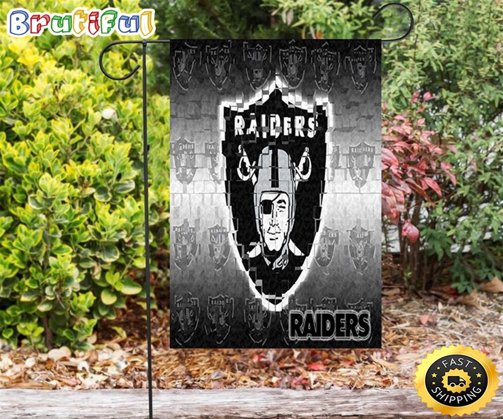 Nfl Garden Flags Las Vegas Raiders Logo Art6 Double Sided Printing Garden Flag Raiders Garden Flags 1 vt1jfo