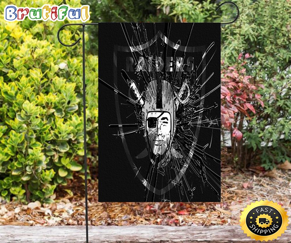 Nfl Garden Flags Las Vegas Raiders Logo Broken Double Sided Printing Garden Flag Raiders Garden Flags 1 rfvhpt