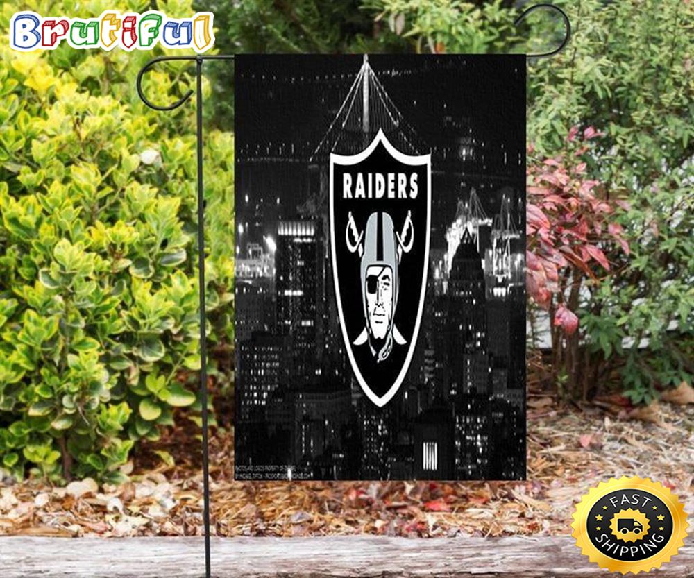 Nfl Garden Flags Las Vegas Raiders Logo City2 Double Sided Printing Garden Flag Raiders Garden Flags 1 o4qajp