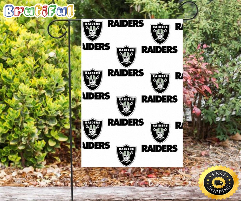 Nfl Garden Flags Las Vegas Raiders Logo Pattern8 Double Sided Printing Garden Flag Raiders Garden Flags 1 s4f9ao