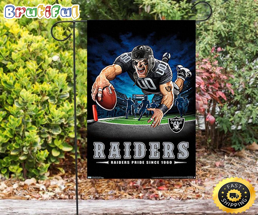 Nfl Garden Flags Las Vegas Raiders Man Pride Since 1960 Double Sided Printing Garden Flag Raiders Garden Flags 1 xihte1