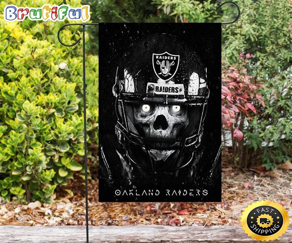 Nfl Garden Flags Las Vegas Raiders Skull Player Double Sided Printing Garden Flag Raiders Garden Flags 1 rghsaa