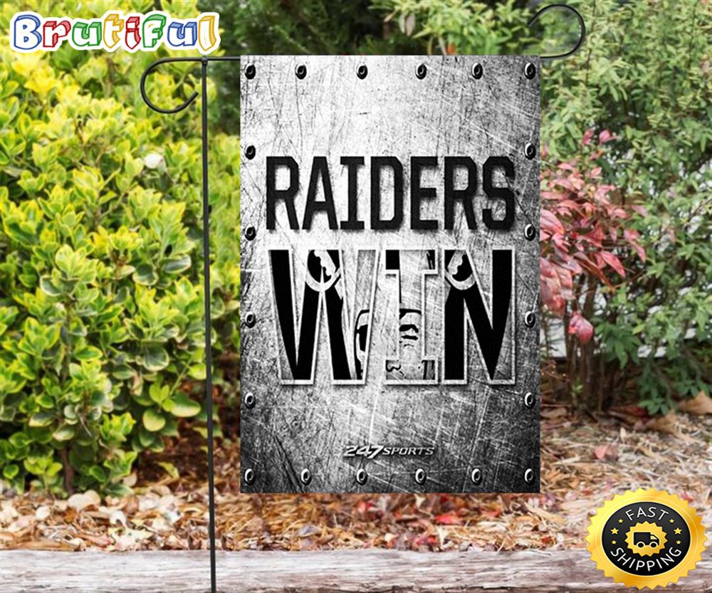 Nfl Garden Flags Las Vegas Raiders Win Metal Double Sided Printing Garden Flag Raiders Garden Flags 1 e2hrdz