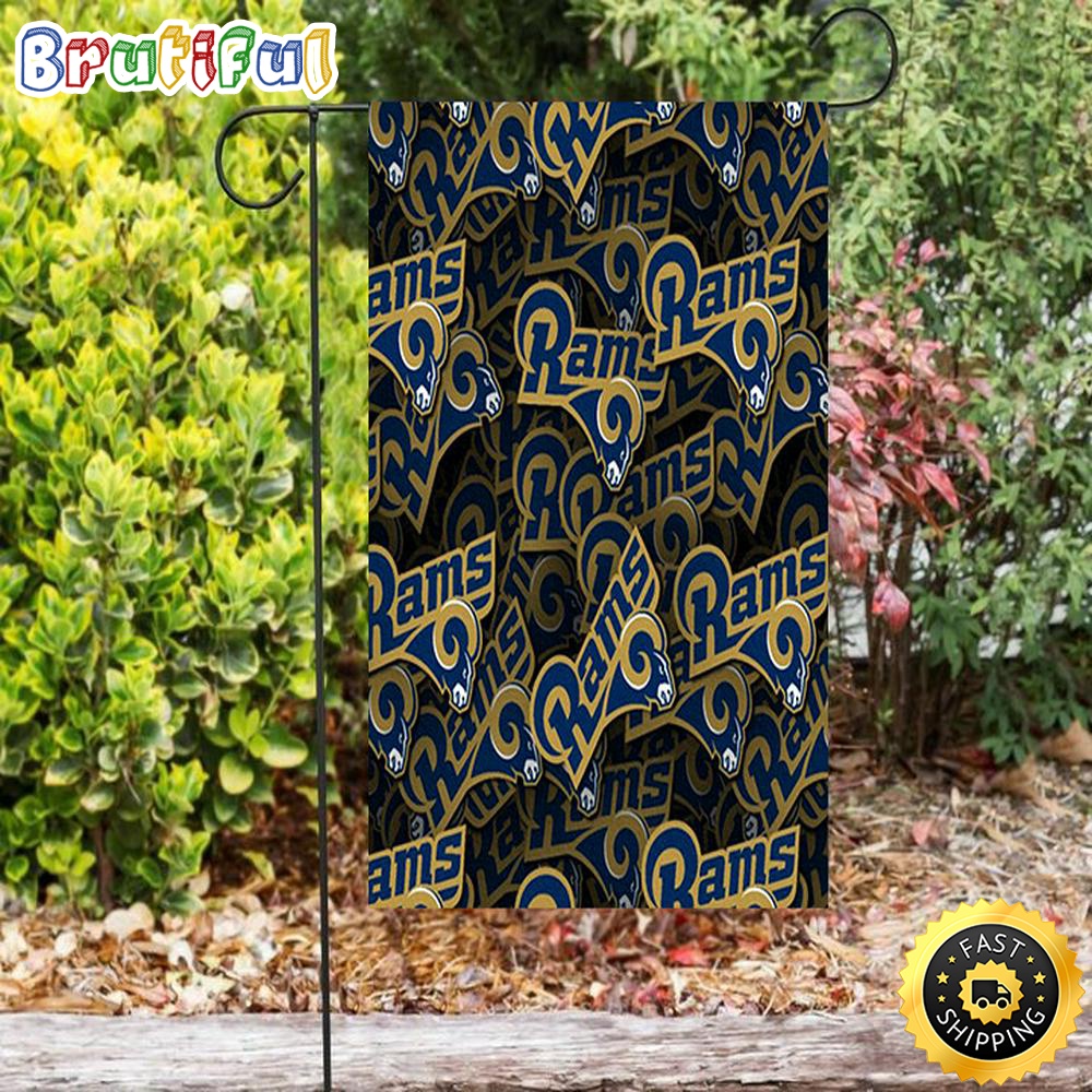 Nfl Garden Flags Los Angeles Rams1 Double Sided Printing Garden Flag Rams Garden Flag 1 ilgw02