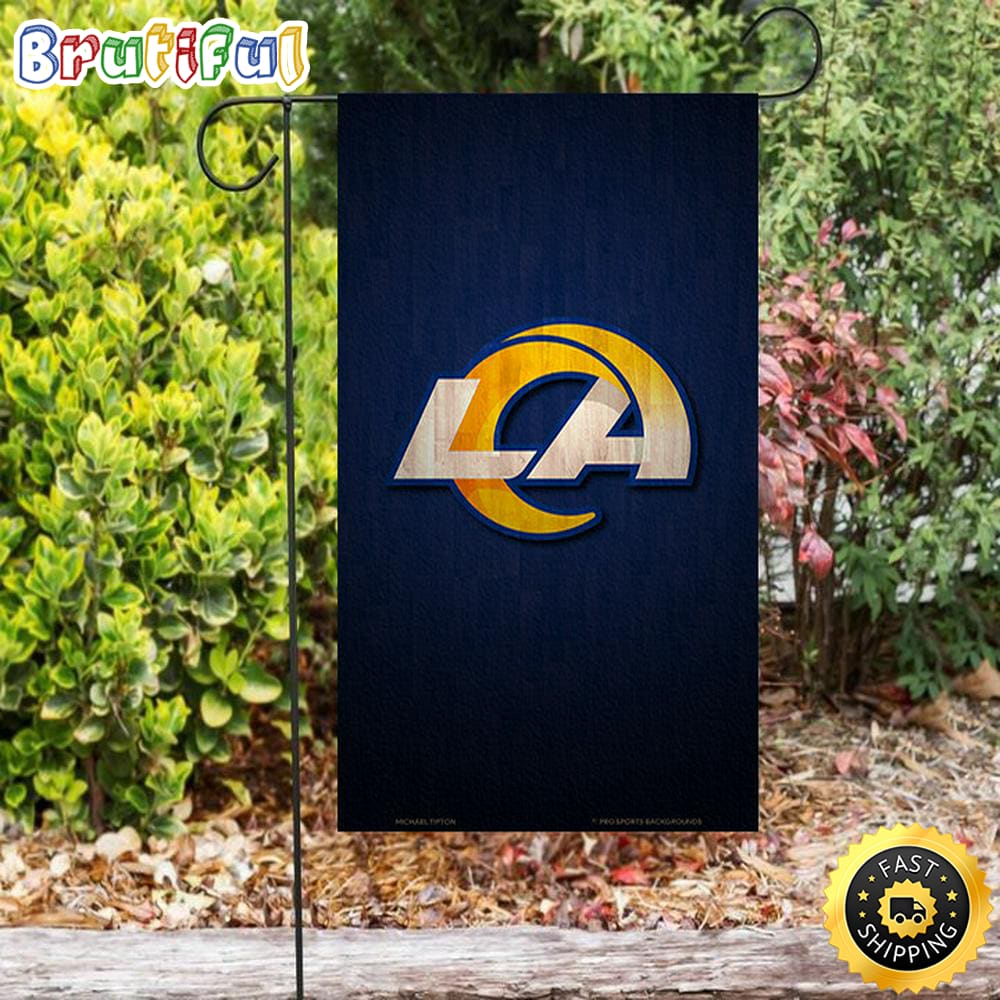 Nfl Garden Flags Los Angeles Rams LA Navy Wood Double Sided Printing Garden Flag Rams Garden Flag 1 oqmira