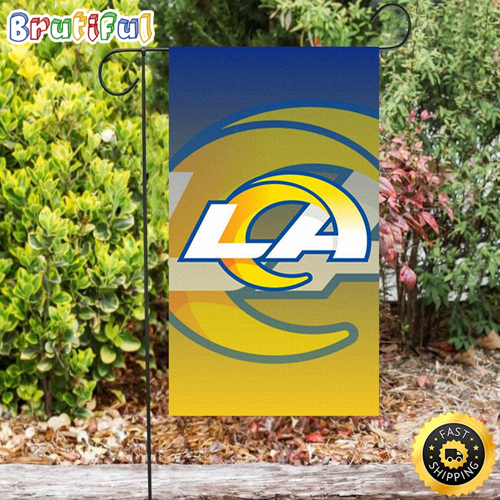 Nfl Garden Flags Los Angeles Rams LA Yellow Blue Double Sided Printing Garden Flag Rams Garden Flag 1 retcan