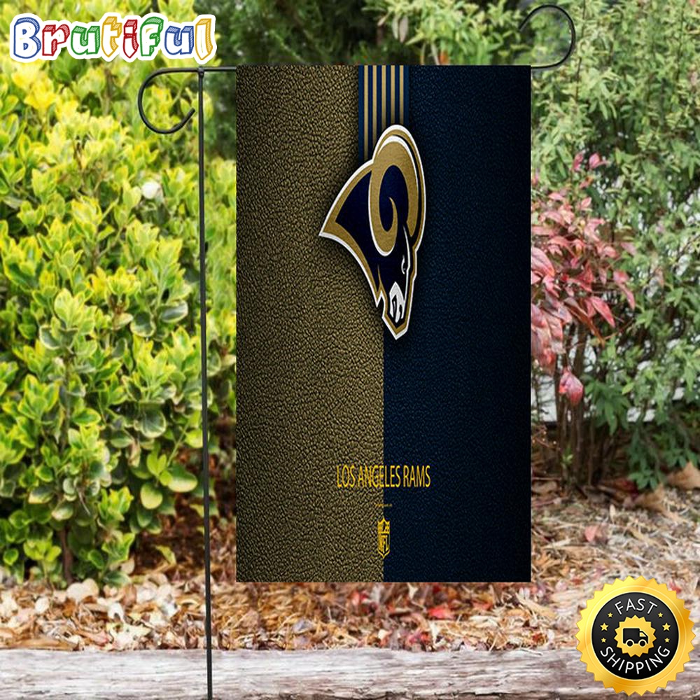 Nfl Garden Flags Los Angeles Rams Yellow Navy Leather Double Sided Printing Garden Flag Rams Garden Flag 1 n2t9fv