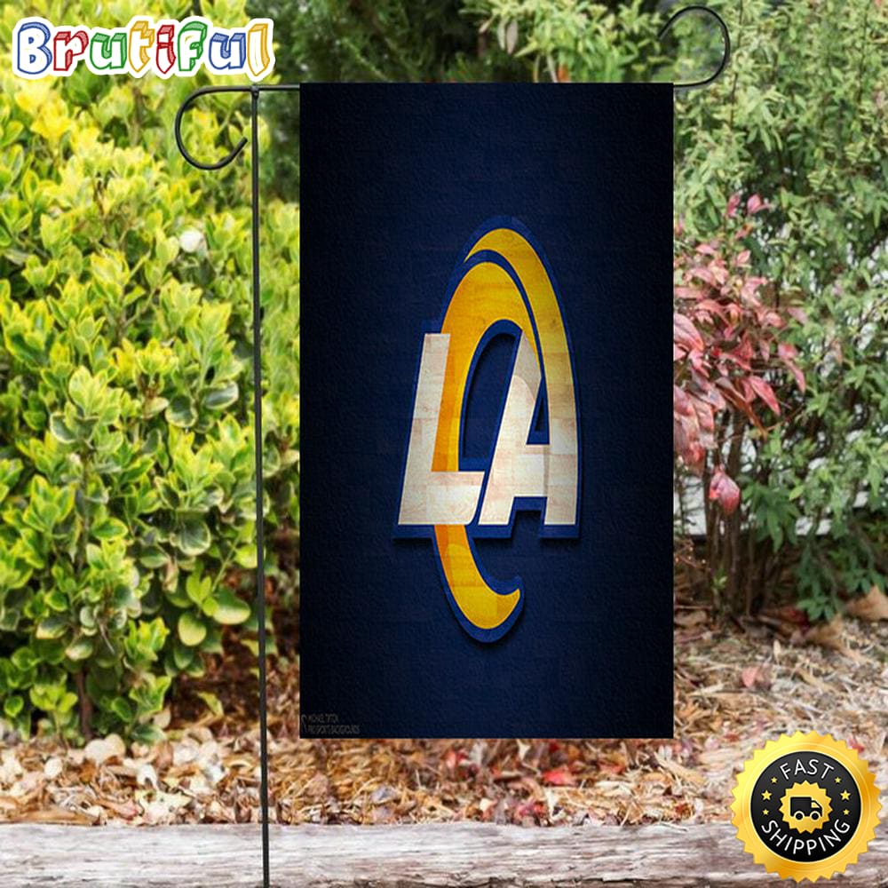 Nfl Garden Flags Los Angeles Rams Yellow White LA Wood Double Sided Printing Garden Flag Rams Garden Flag 1 nqz5qb