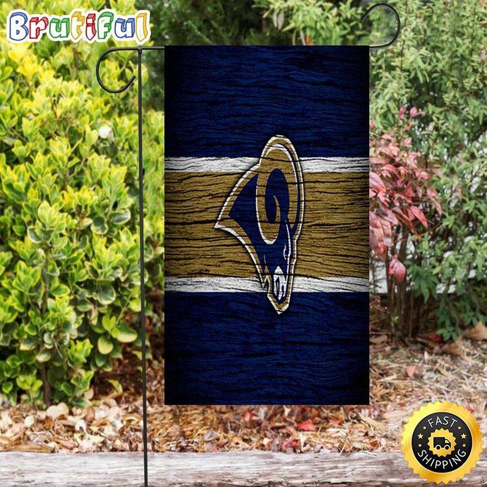 Nfl Garden Flags Los Angeles Rams Yellow White Line Wood Double Sided Printing Garden Flag Rams Garden Flag 1 srpsqz