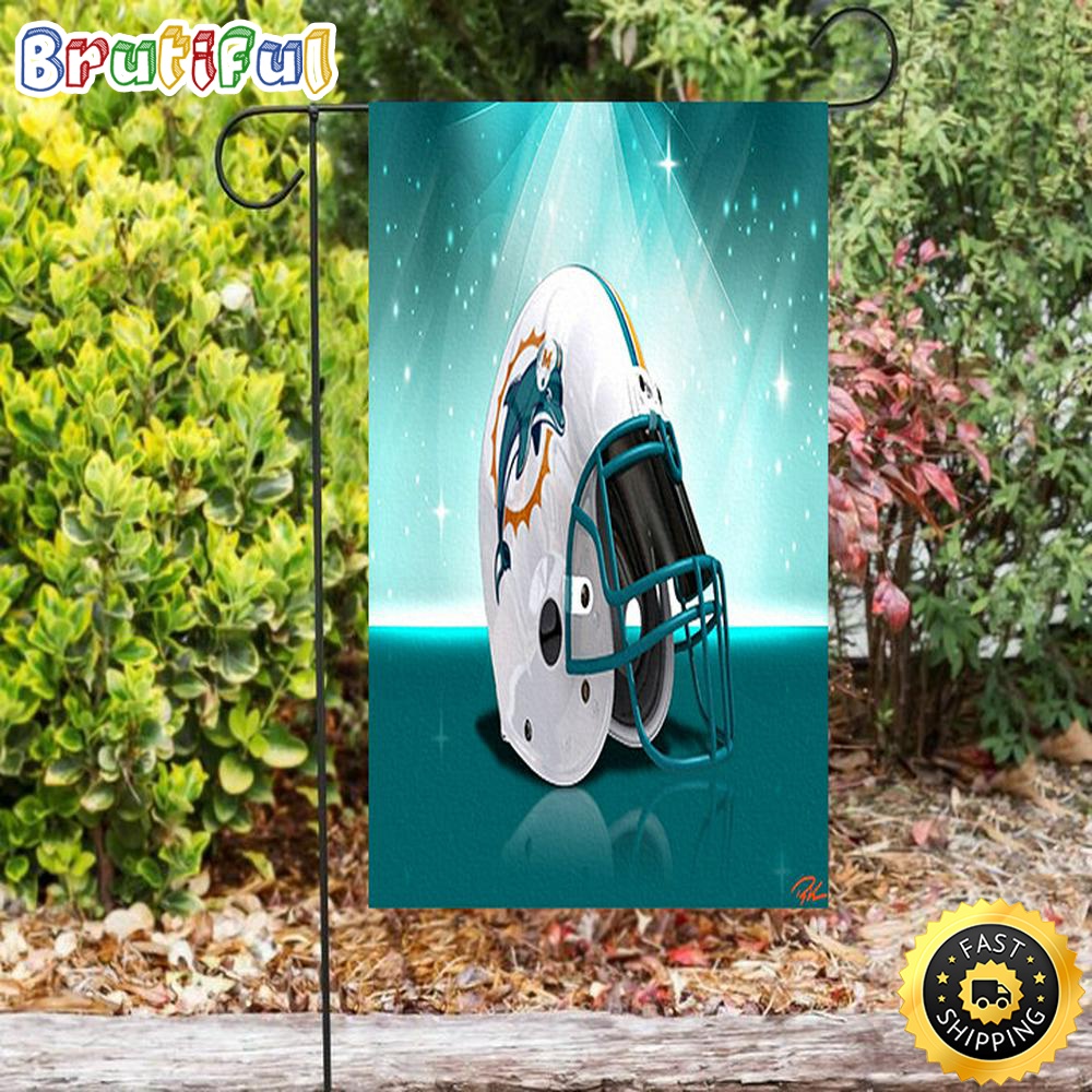 Nfl Garden Flags Miami Dolphins Helmet3 Double Sided Printing Garden Flag Dolphins Garden Flag 1 jw1dor