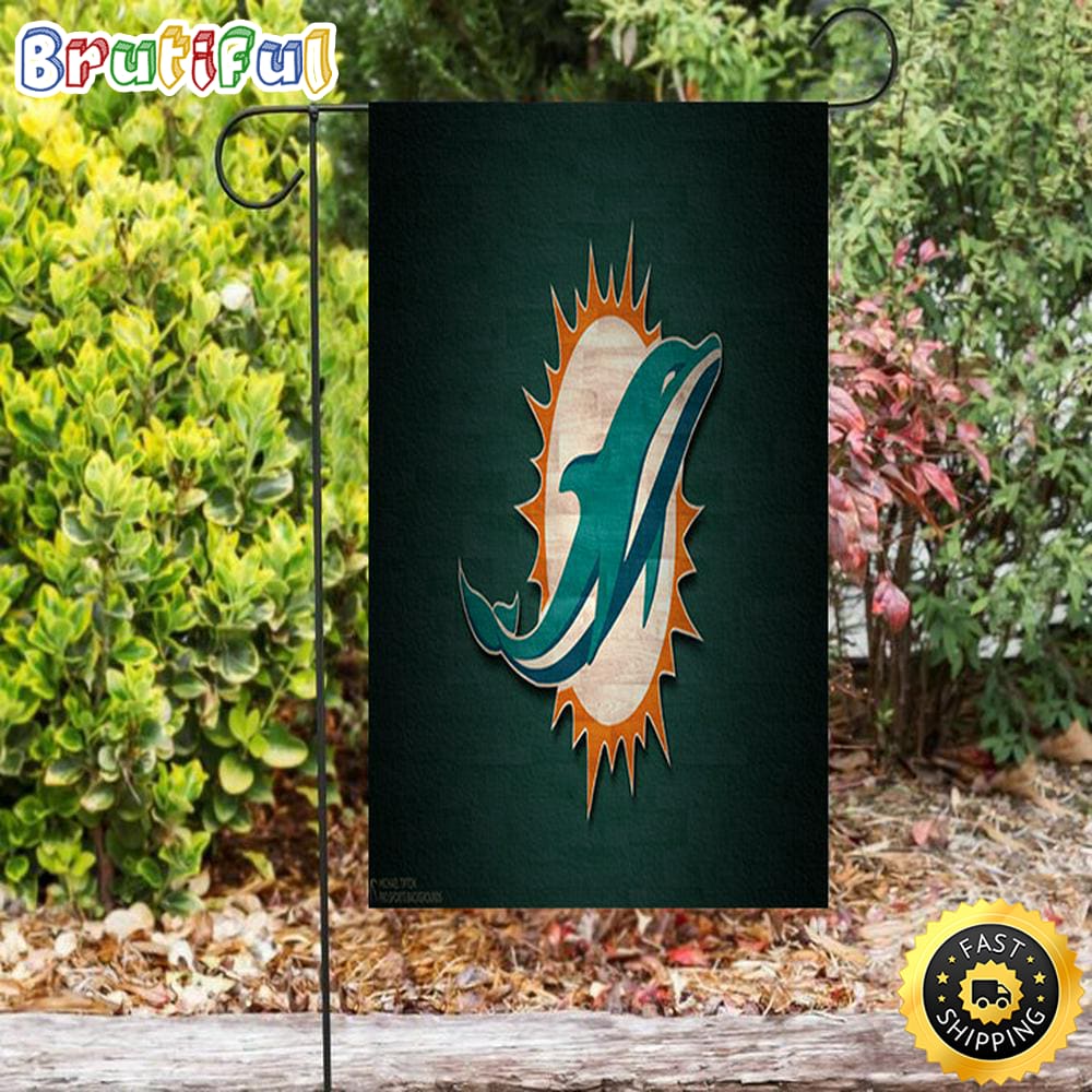 Nfl Garden Flags Miami Dolphins Logo 8 Double Sided Printing Garden Flag Dolphins Garden Flag 1 rxitx1