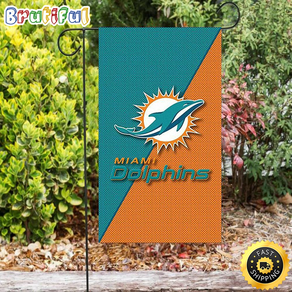 Nfl Garden Flags Miami Dolphins Logo 9 Double Sided Printing Garden Flag Dolphins Garden Flag 1 k0k7dw