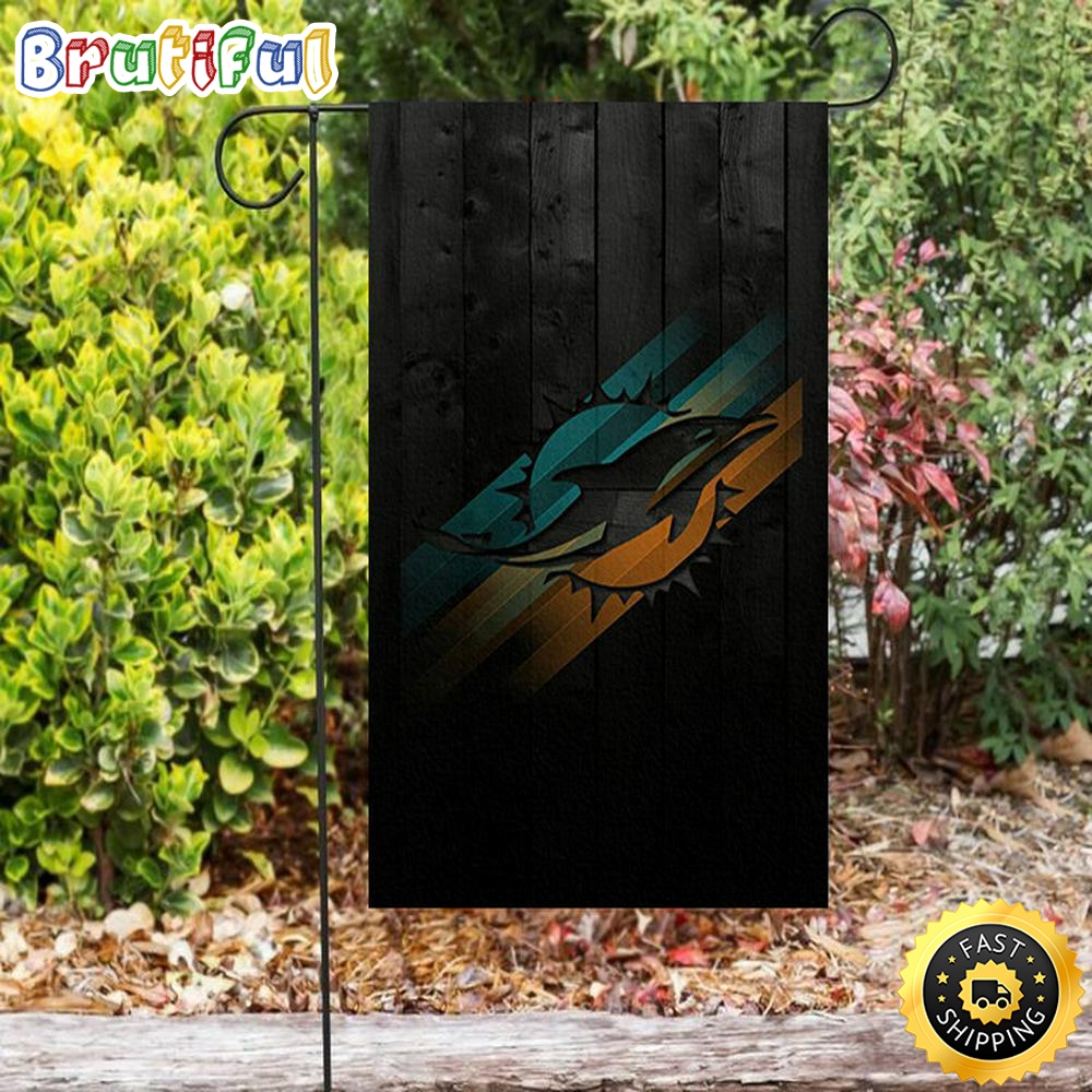 Nfl Garden Flags Miami Dolphins Logo Art 7 Double Sided Printing Garden Flag Dolphins Garden Flag 1 gheyxs