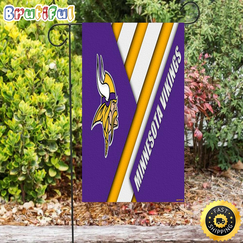 Nfl Garden Flags Minnesota Vikings Emblem Flag Double Sided Printing Garden Flag Minnesota Vikings Garden Flag 1 iy2oxg