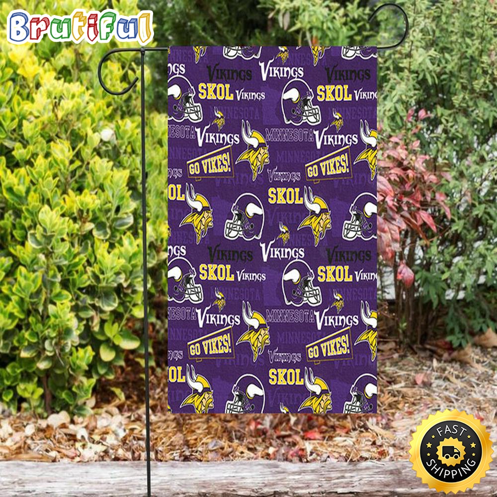 Nfl Garden Flags Minnesota Vikings Emblem v11 Double Sided Printing Garden Flag Minnesota Vikings Garden Flag 1 qmqgvf