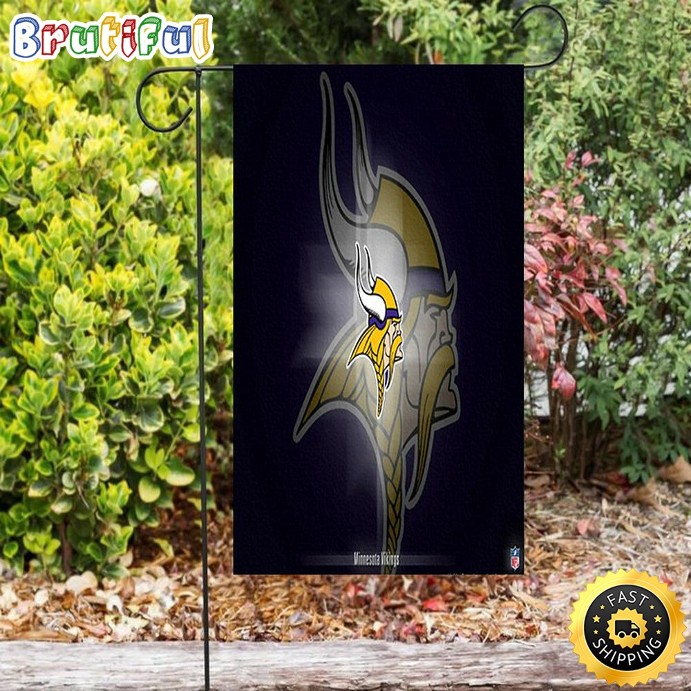 Nfl Garden Flags Minnesota Vikings Emblem v3 Double Sided Printing Garden Flag Minnesota Vikings Garden Flag 1 tpmfvz