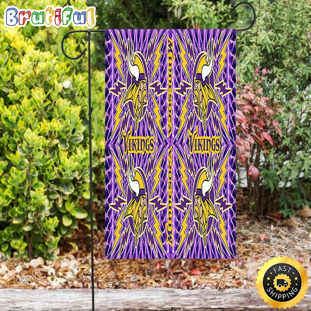 Nfl Garden Flags Minnesota Vikings Emblem v7 Double Sided Printing Garden Flag Minnesota Vikings Garden Flag 1 sr6svc