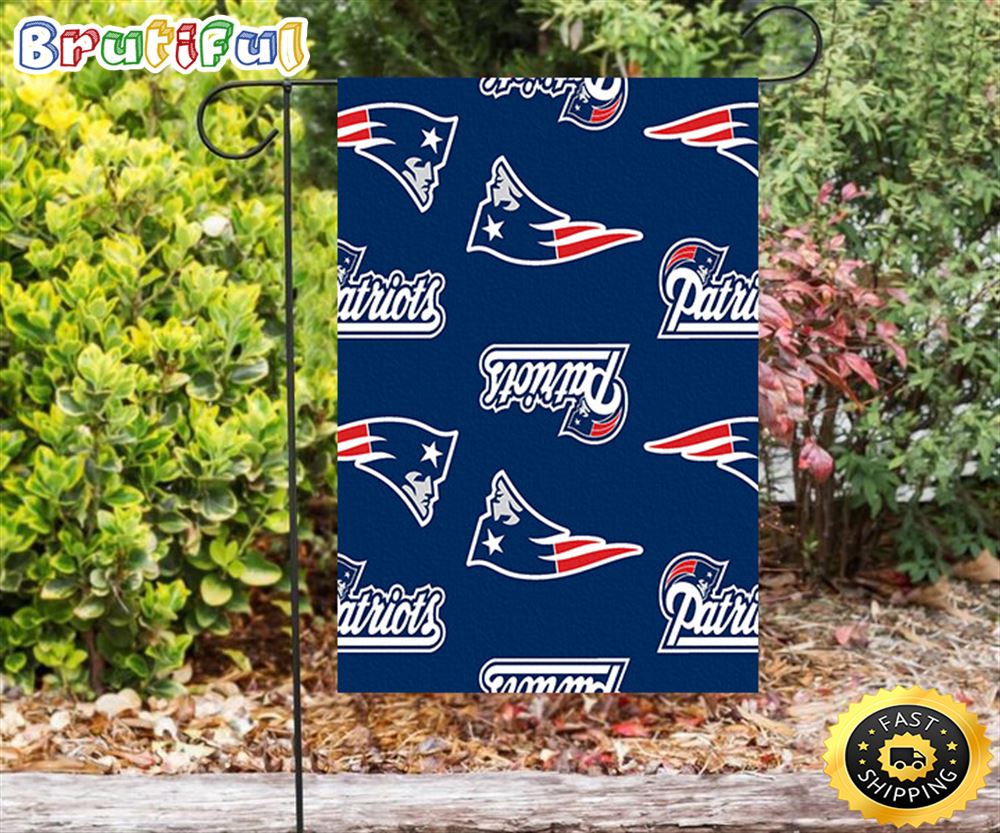 Nfl Garden Flags New England Patriots15 Double Sided Printing Garden Flag Patriot Garden Flags 1 x75qcm