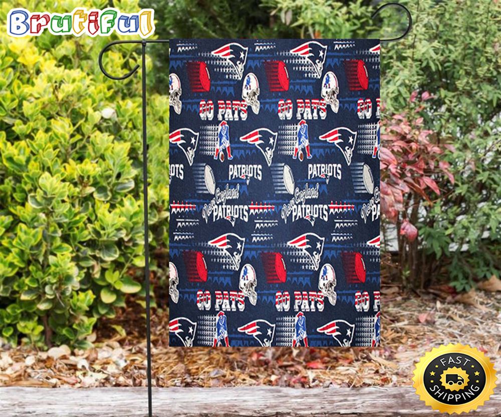 Nfl Garden Flags New England Patriots5 Double Sided Printing Garden Flag Patriot Garden Flags 1 faoc9u
